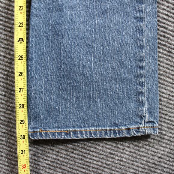 Levi's 515 Bootcut Jeans Women's 30x30 Blue Stretch Mid Rise - Picture 6 of 6